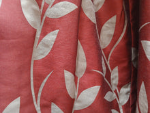 Load image into Gallery viewer, Red b/g with gold leaves, lined, 3838
