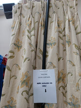 Load image into Gallery viewer, Cream with yellow &amp; blue floral pattern, lined &amp; I/L, SINGLE, 3852b
