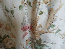 Load image into Gallery viewer, Cream b/g with green &amp; pink florals, lined &amp; I/L, 3853
