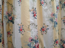 Load image into Gallery viewer, Yellow &amp; white stripe with pink florals, lined &amp; I/L, 3856.
