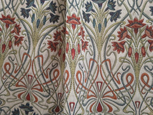 Load image into Gallery viewer, Cream b/g with terracotta and green design, lined, 3863a
