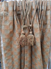 Load image into Gallery viewer, Orange, red &amp; green square design, lined, 3864d
