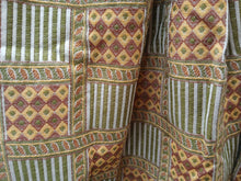 Load image into Gallery viewer, Orange, red &amp; green square design, lined, 3864d
