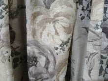 Load image into Gallery viewer, Pale grey &amp; lilac florals, lined in stripe, 3865a
