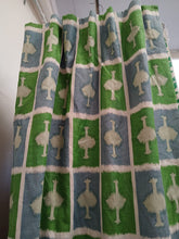 Load image into Gallery viewer, Lime green and blue square design, lined in green geometric, 3871a
