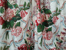 Load image into Gallery viewer, White glazed cotton with pink flowers, lined &amp; I/L, 3877bc
