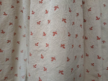 Load image into Gallery viewer, Cream b/g with small red leaf design, lined &amp; I/L, 3894b
