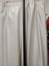 Load image into Gallery viewer, Faux silk plain cream, lined, 3902a
