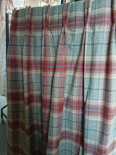 Load image into Gallery viewer, Green, red &amp; beige wool check, lined &amp; I/L, 3906a
