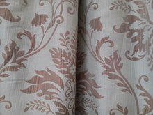 Load image into Gallery viewer, Pale teal Damask with beige design, lined &amp; I/L, 3907b
