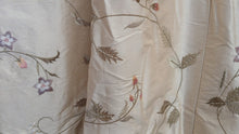 Load image into Gallery viewer, Pale gold silk with small embroidered flowers, lined &amp; I/L, 3914c
