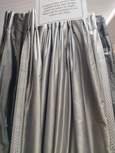 Load image into Gallery viewer, Pale grey silk with braid and darker grey, lined &amp; I/L, 3925b
