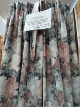 Load image into Gallery viewer, Pink &amp; Grey floral patterned Velvet, lined, 3927a
