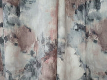 Load image into Gallery viewer, Pink &amp; Grey floral patterned Velvet, lined, 3927a
