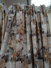 Load image into Gallery viewer, Yellow &amp; brown floral patterned Velvet, lined, 3927d
