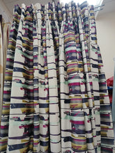 Load image into Gallery viewer, Harlequin Momentum, white b/g with pink &amp; teal design, lined,SINGLE 3928b
