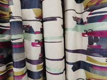 Load image into Gallery viewer, Harlequin Momentum, white b/g with pink &amp; teal design, lined,SINGLE 3928b
