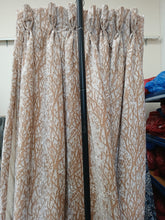 Load image into Gallery viewer, Cream with embossed velvet design, lined &amp; I/L, 3929a
