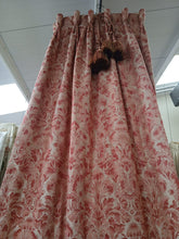 Load image into Gallery viewer, Deep pink &amp; beige floral design, lined in pink &amp; I/L, 3932
