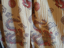 Load image into Gallery viewer, Gold with red dragon design, lined (in red) and I/L,SINGLE 3933c
