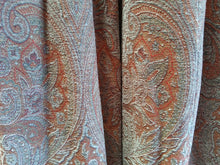 Load image into Gallery viewer, Grey &amp; Red paisley design, lined &amp; I/L, 3934d
