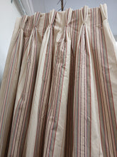 Load image into Gallery viewer, Cream,beige &amp; red stripe, lined &amp; I/L, 3938e

