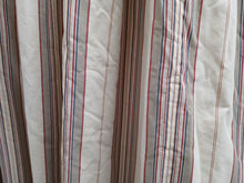 Load image into Gallery viewer, Cream,beige &amp; red stripe, lined &amp; I/L, 3938e
