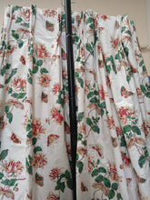 Load image into Gallery viewer, White b/g with red/pink Honeysuckle design, lined &amp; I/L, 3839f
