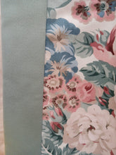 Load image into Gallery viewer, Large pink &amp; green florals,pale green leading edge, lined &amp; I/L, 3939c
