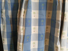 Load image into Gallery viewer, Blue &amp; White check with small tree motif, B/O lined, 3941d
