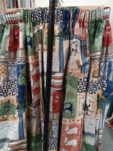 Load image into Gallery viewer, Jane Churchill multi coloured panels, lined,3945
