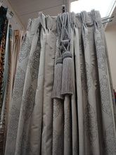 Load image into Gallery viewer, Pale grey with silver design, lined, 3947a
