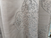 Load image into Gallery viewer, Pale grey with silver design, lined, 3947a
