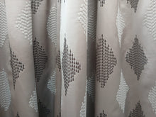 Load image into Gallery viewer, Pale grey with darker grey &amp; white diamond design, lined, 3947c

