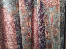 Load image into Gallery viewer, Velvet, burgundy, purple &amp; green design, lined, 3950a
