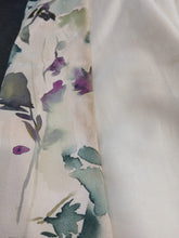 Load image into Gallery viewer, John Lewis "Olivia", green &amp; purple florals, lined &amp; I/L, 3952b
