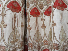 Load image into Gallery viewer, Cream b/g with red &amp; gold design, lined, 3956c
