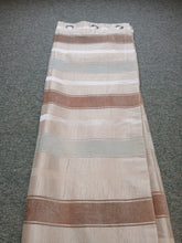 Load image into Gallery viewer, Cream/duck egg/brown horizontal stripe, lined, 3962c
