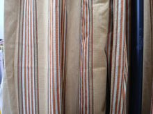 Load image into Gallery viewer, Romo "Gabrielle Toffee", brown &amp; orange stripe, lined, 3963a
