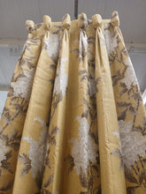 Load image into Gallery viewer, Yellow b/g with Beige/Brown Florals, Lined &amp; I/L, 3965a
