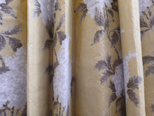 Load image into Gallery viewer, Yellow b/g with Beige/Brown Florals, Lined &amp; I/L, 3965a
