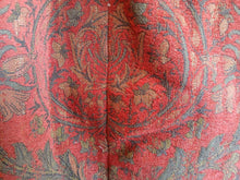 Load image into Gallery viewer, Dark red with green leaf design, lined &amp; I/L, 3966a
