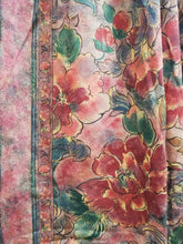 Load image into Gallery viewer, Burgundy &amp; Deep Pink Floral &amp; Stripe Pattern 3973b
