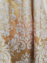 Load image into Gallery viewer, Gold b/g with cream design, lined, 3975i
