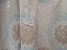 Load image into Gallery viewer, Beige b/g with gold &amp; duck egg design, B/O lined, 3977c
