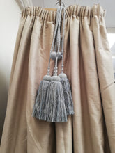 Load image into Gallery viewer, Taupe Silk, lined &amp; I/L, pencil pleat 3988a
