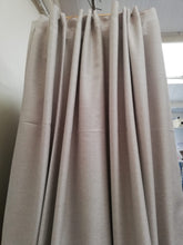 Load image into Gallery viewer, Grey Linen look wave headed (unlined) 3989b

