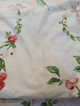 Load image into Gallery viewer, White b/g with blue parrots &amp; pink florals, lined &amp; I/L, 3998a
