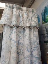 Load image into Gallery viewer, Cream b/g with pale blue florals, lined &amp; I/L, 3999c
