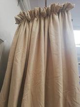 Load image into Gallery viewer, Beige Plain Linen, Lined &amp; I/L, Ruffle Top with 1" Pencil Tape 4001a
